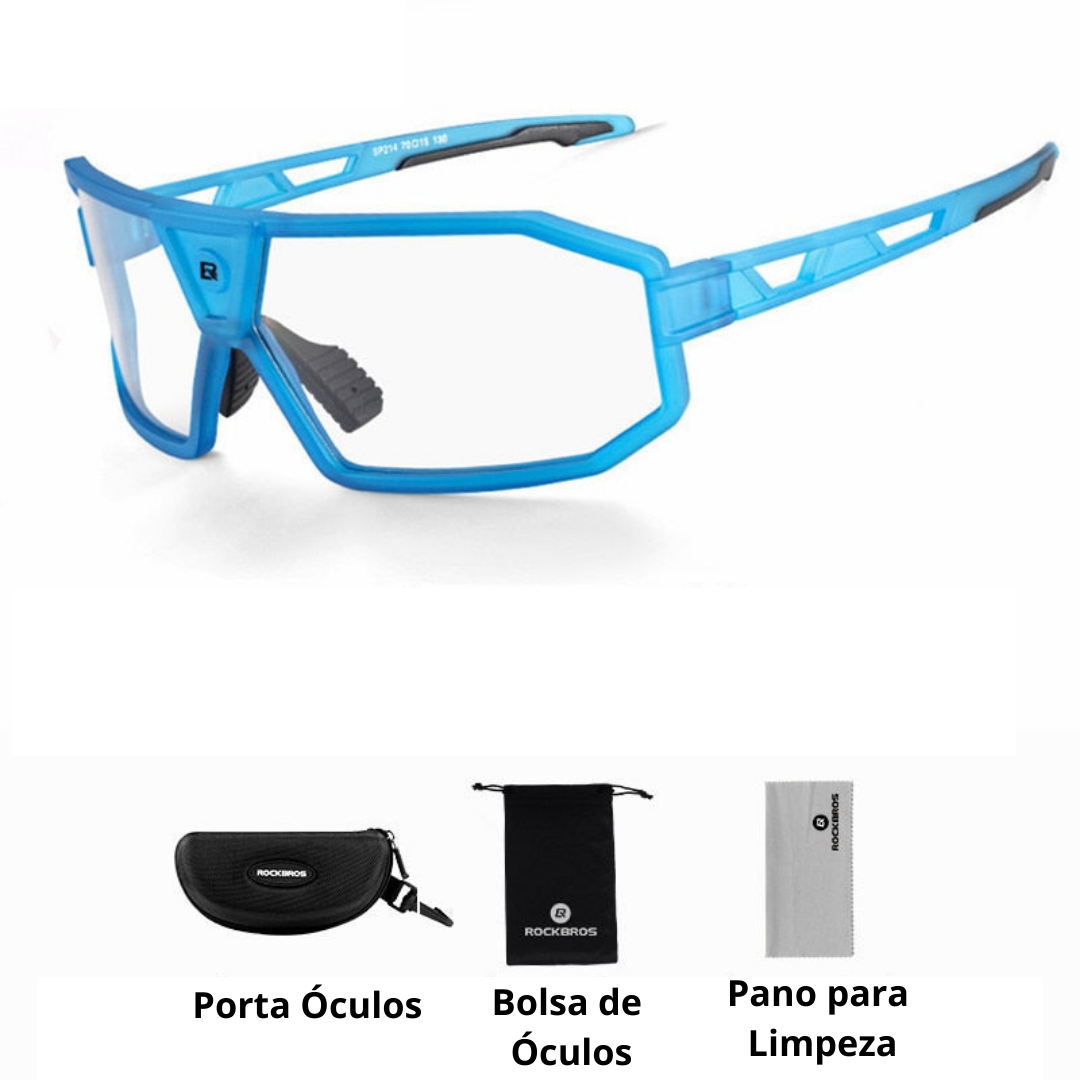 Óculos Ciclismo com Proteção UV400 Masculino/Feminino RockBros - Imagem 9