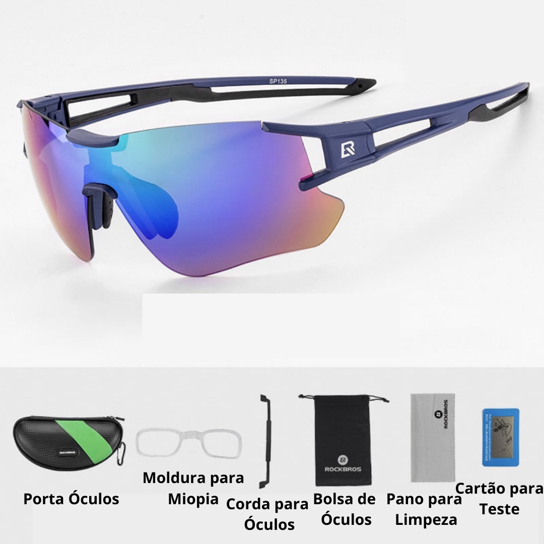 Óculos Ciclismo Lentes Fotocromáticas UV400 Masculino/Feminino RockBros - Imagem 6