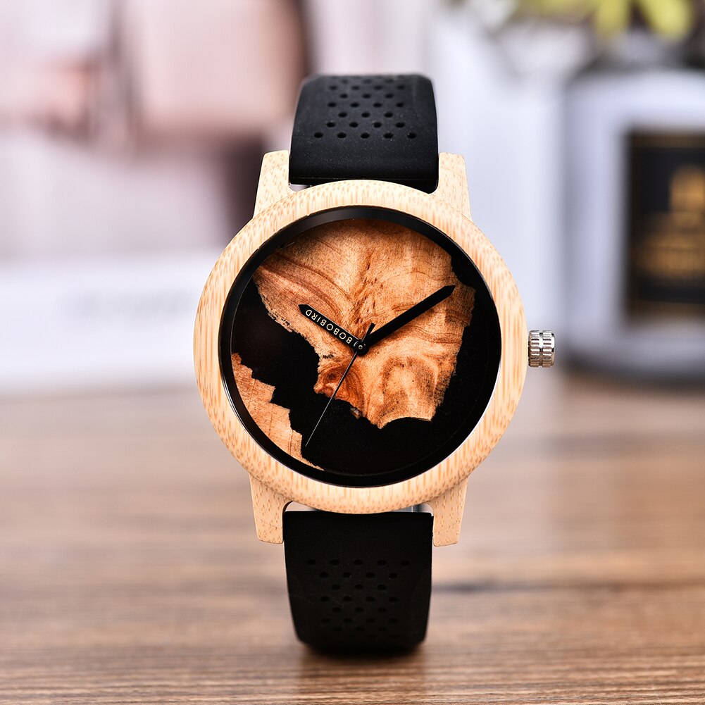 Relógio Masculino Feminino Bamboo Wood - Imagem 16