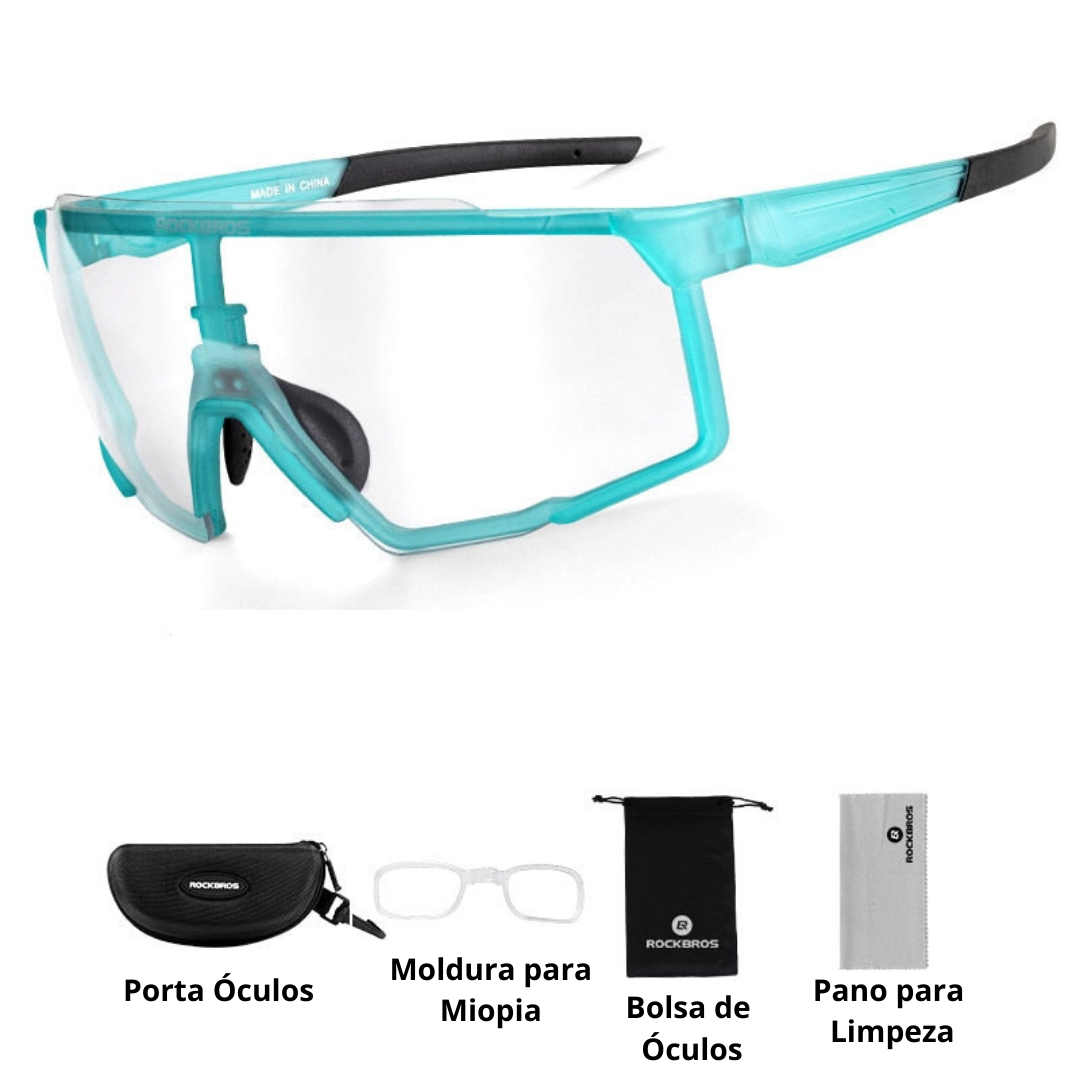Óculos Ciclismo com Proteção UV400 Masculino/Feminino RockBros - Imagem 6