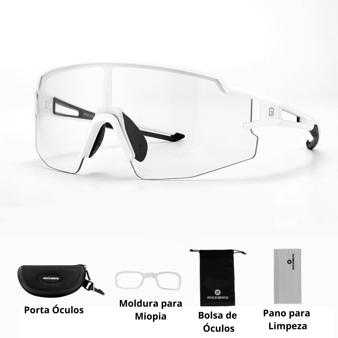 Óculos Ciclismo com Proteção UV400 Masculino/Feminino RockBros - Imagem 13