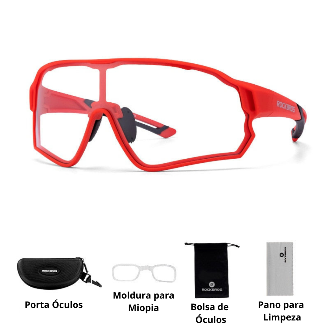 Óculos Ciclismo com Proteção UV400 Masculino/Feminino RockBros - Imagem 7