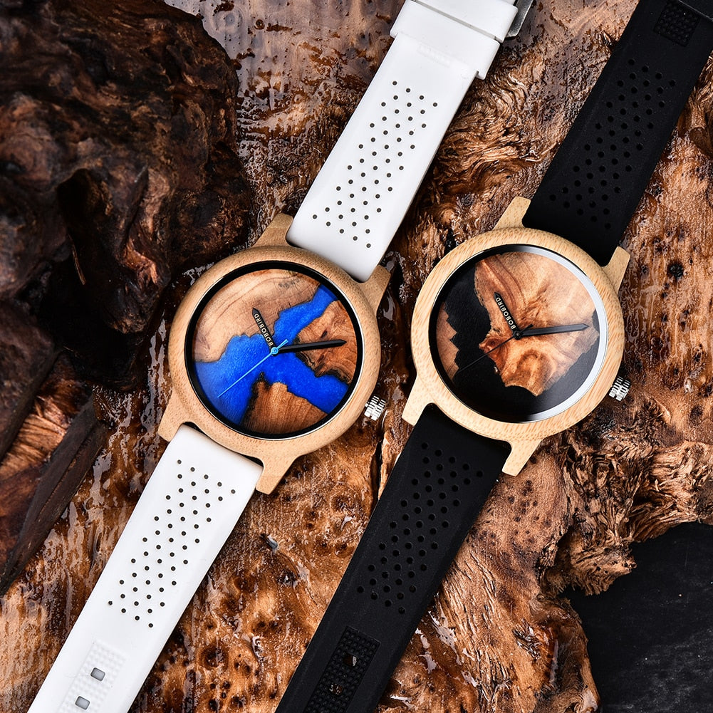 Relógio Masculino Feminino Bamboo Wood - Imagem 18