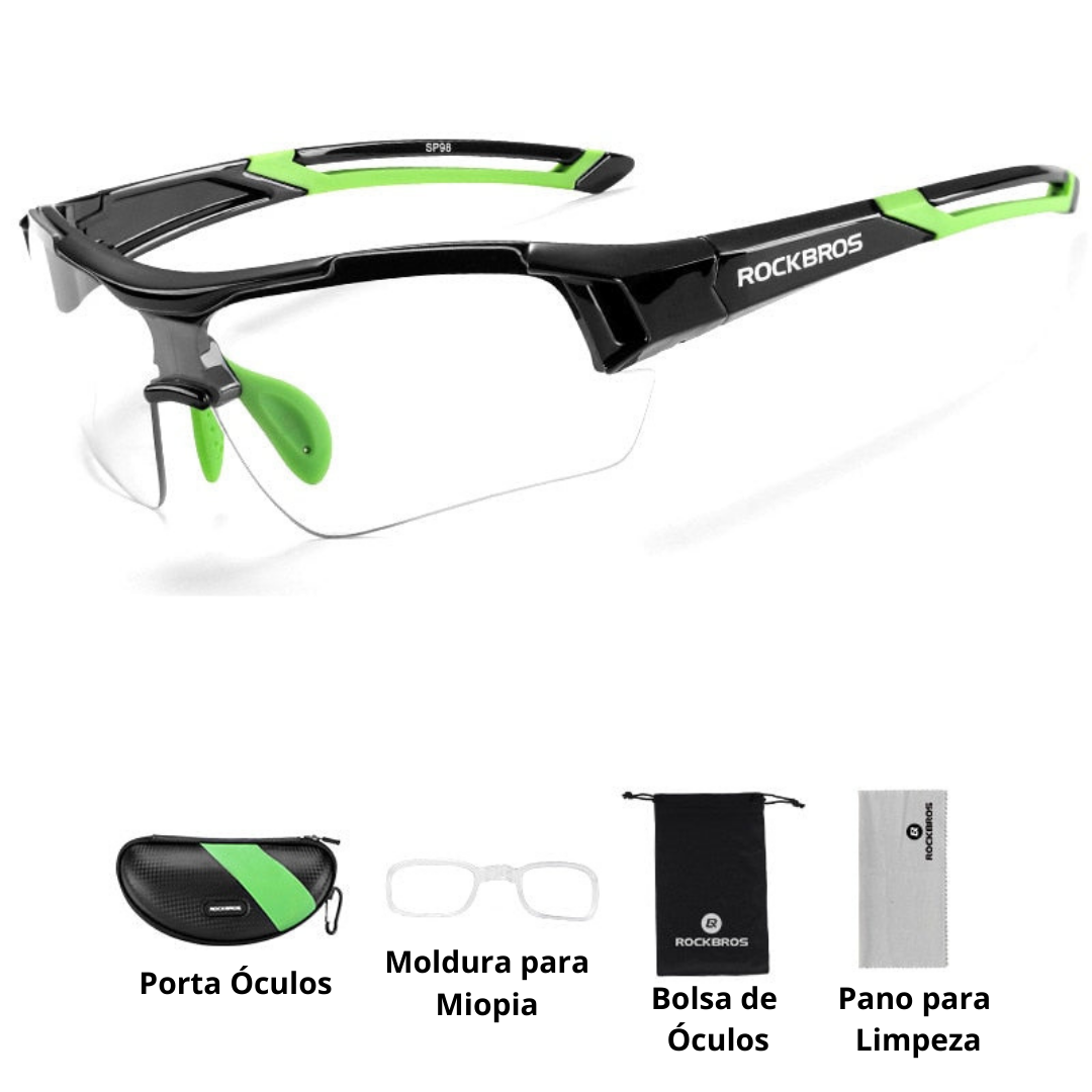 Óculos Ciclismo com Proteção UV400 Masculino/Feminino RockBros - Imagem 12
