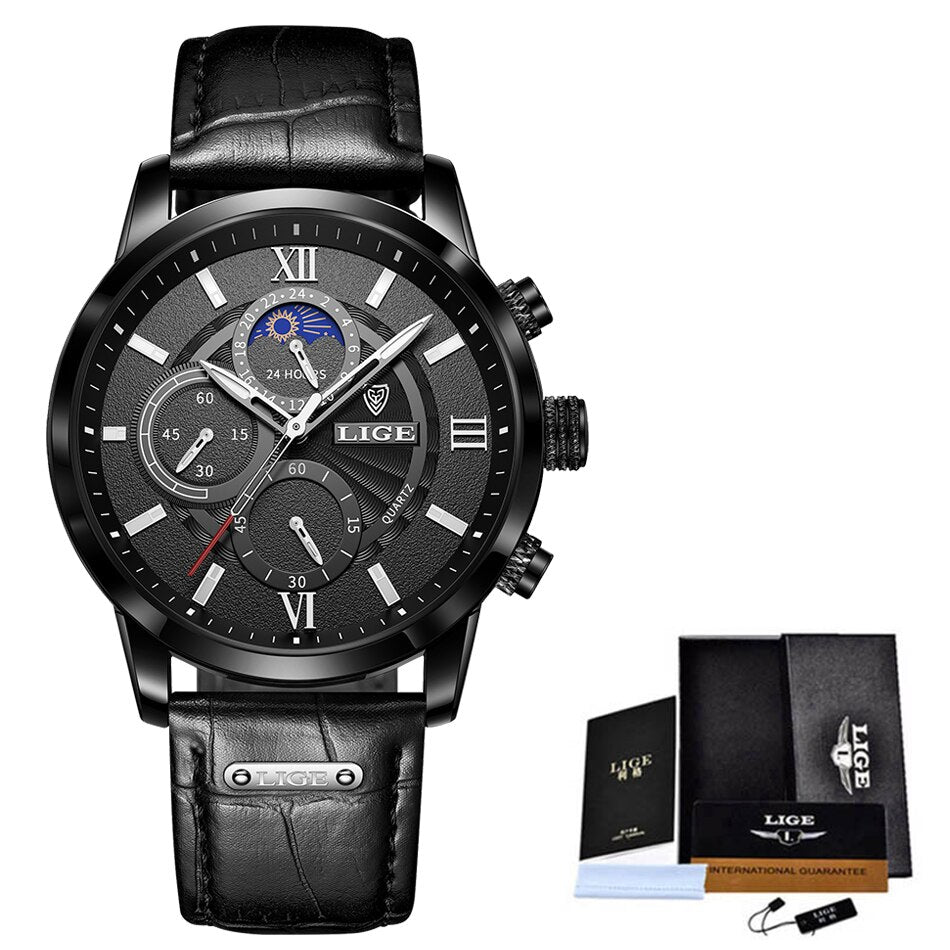 Relógio Masculino Lige Model Quartz - Imagem 10