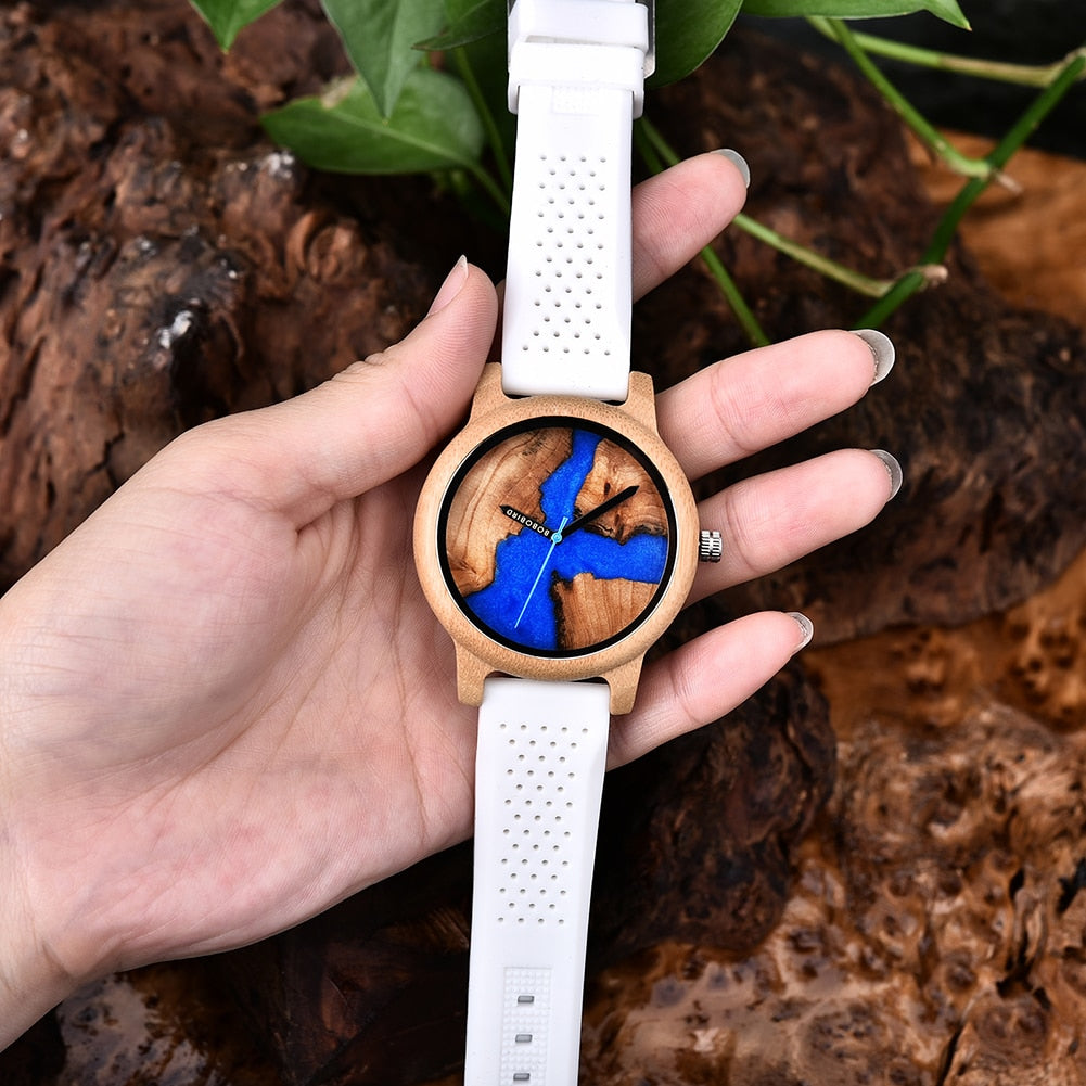 Relógio Masculino Feminino Bamboo Wood - Imagem 17