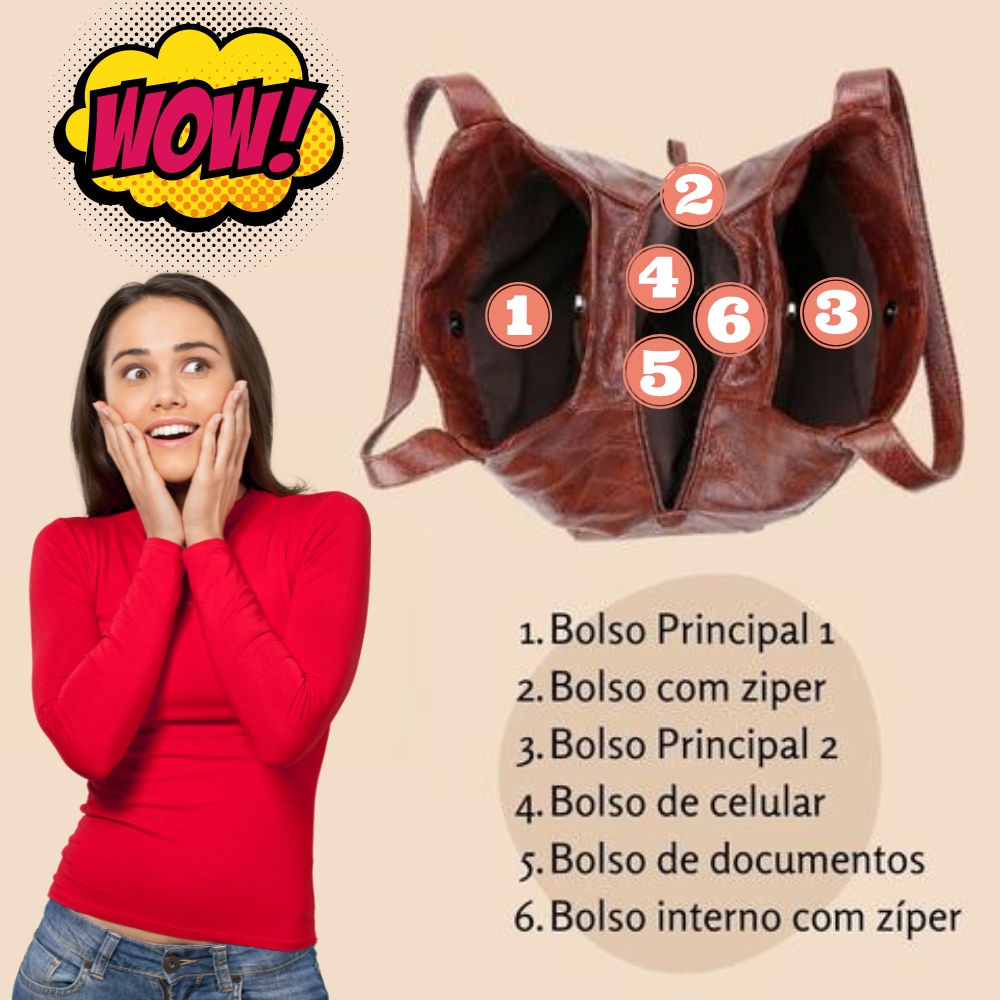 Bolsa Feminina Bella | Queima de Estoque + Frete Grátis 👜 - Imagem 14