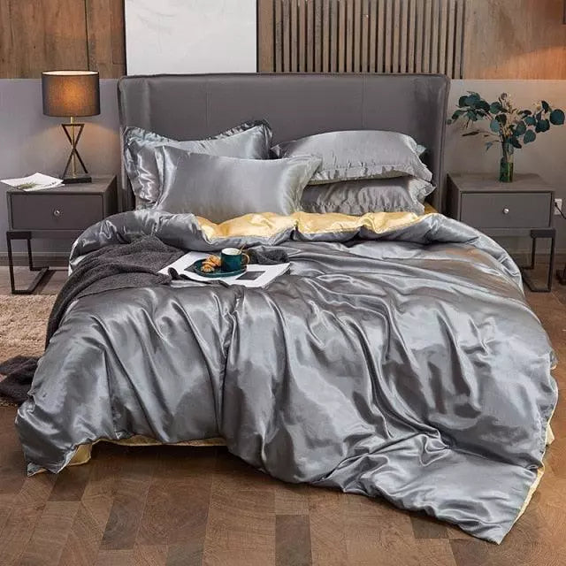 Conjunto de Roupas de Cama de Cetim Exclusive™ + Brindes - Imagem 2