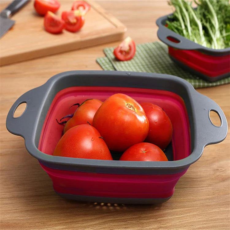 Bandeja de Silicone para Guardar e Lavar Frutas e Vegetais - Imagem 2