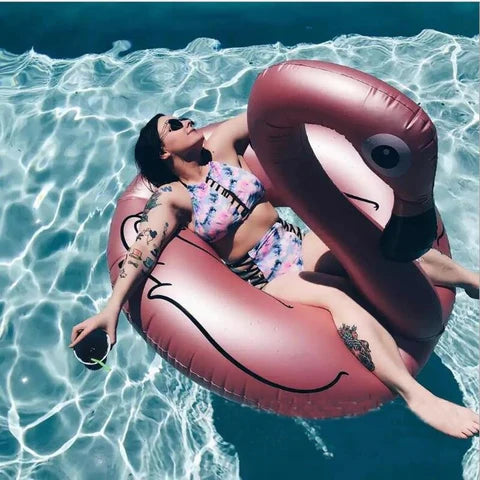 Boia Inflável Flamingo Gigante Piscina - Verão 2023 - Imagem 2