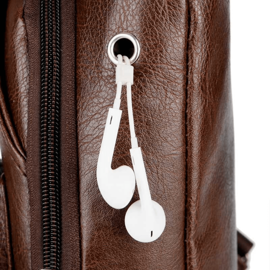 Bolsa Transversal de Couro Unissex - Imagem 9