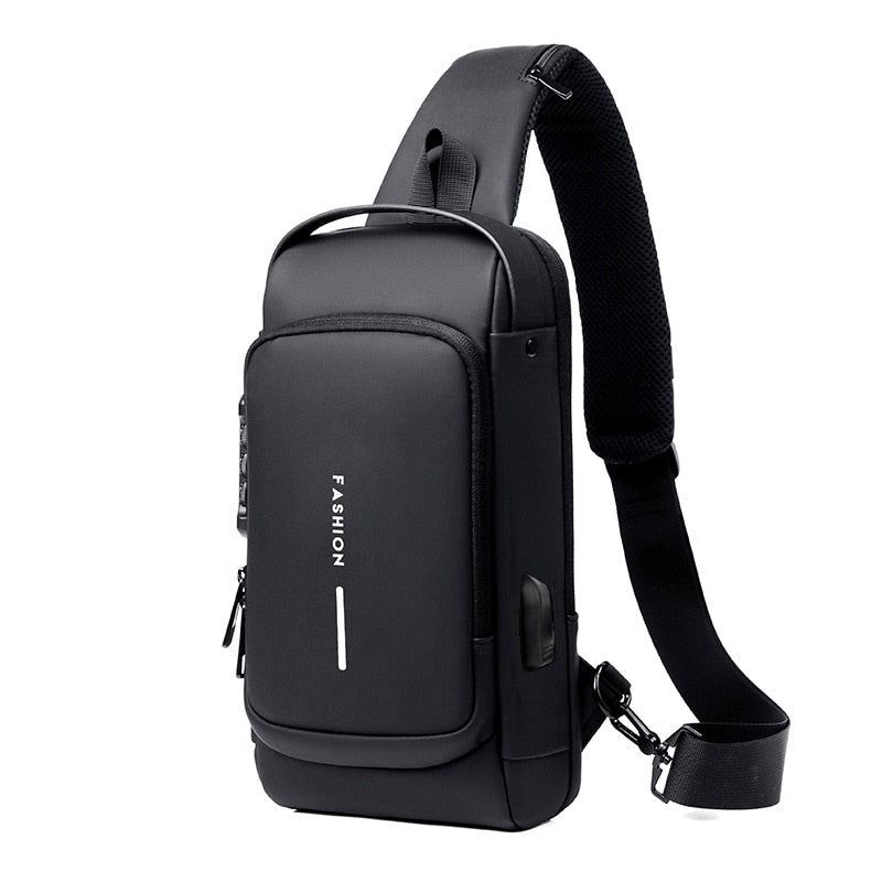 Bolsa de Ombro Antifurto com Carregamento USB - Imagem 3