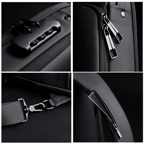 Bolsa de Ombro Antifurto com Carregamento USB - Imagem 7