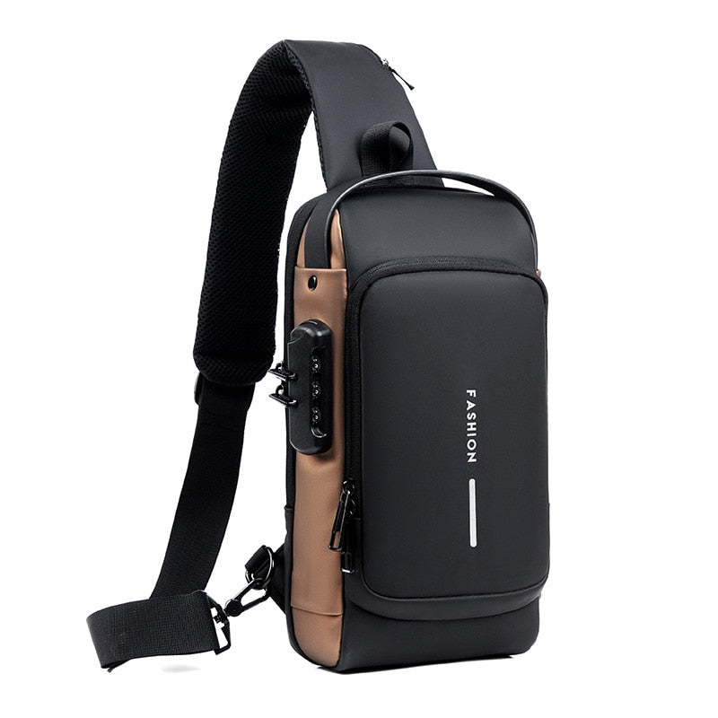 Bolsa de Ombro Antifurto com Carregamento USB - Imagem 4