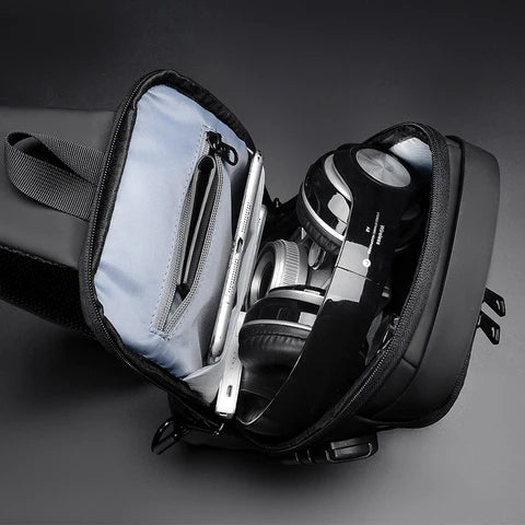 Bolsa de Ombro Antifurto com Carregamento USB - Imagem 5
