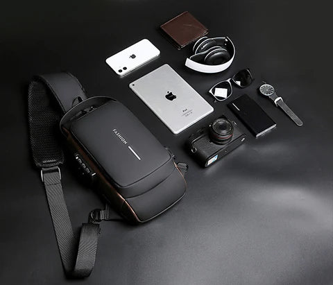 Bolsa de Ombro Antifurto com Carregamento USB - Imagem 6