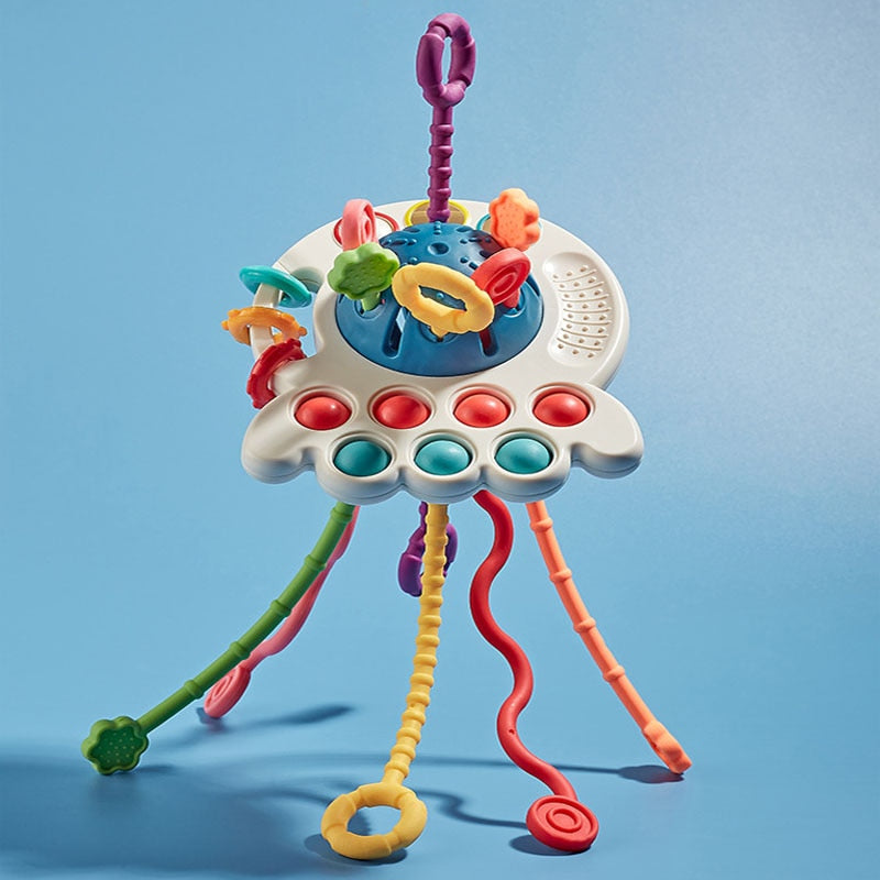 Brinquedo Montessori Ovni Sensorial 3 em 1 100% Seguro - Imagem 3