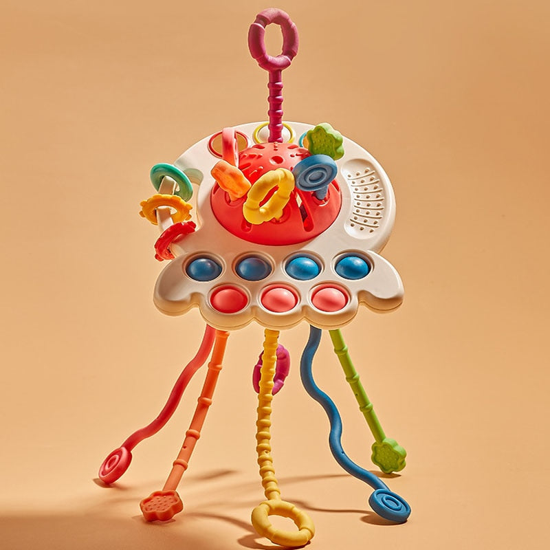 Brinquedo Montessori Ovni Sensorial 3 em 1 100% Seguro - Imagem 4