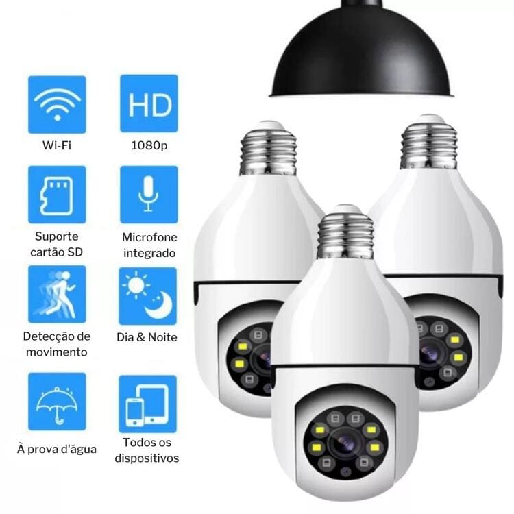 Câmera de Segurança Full HD Wi-Fi Inteligente 360 - Imagem 7