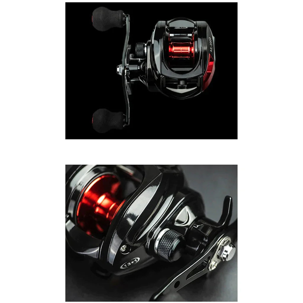 Carretilha de Pesca Profissional Pro Living com 13 Rolamentos - Imagem 4