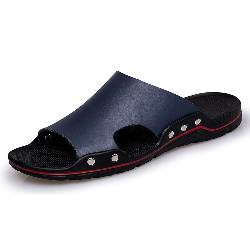 Chinelo de Couro Ortopédico com Sola Antiderrapante - Imagem 10
