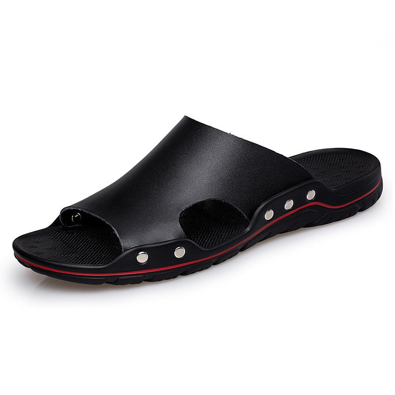 Chinelo de Couro Ortopédico com Sola Antiderrapante - Imagem 11