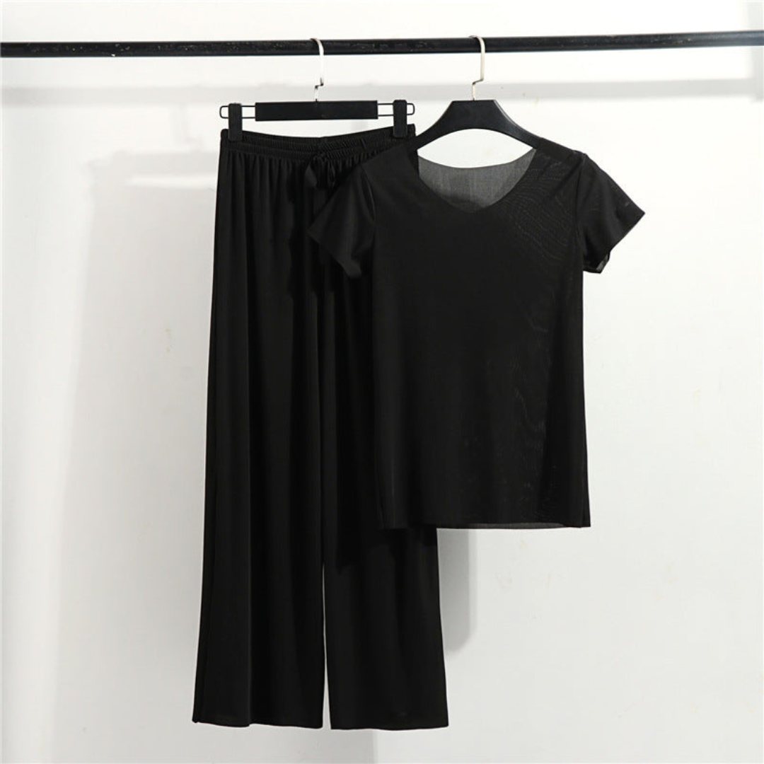 Conjunto Gentle Feminino Camiseta + Calça - Verão 2023 - Imagem 9