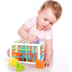 Cubo Sensorial De Habilidades Motoras Montessori Toy Brinque