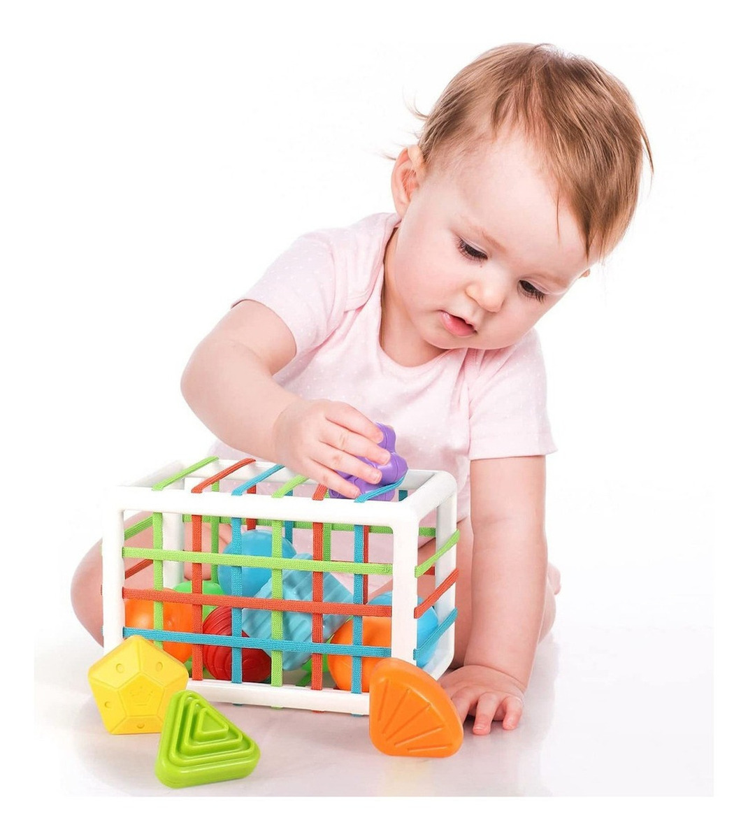 Cubo Sensorial De Habilidades Motoras Montessori Toy Brinque