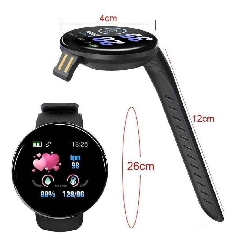 Smartwatch Usb Recarregável Para Ios Android Tele - Imagem 8