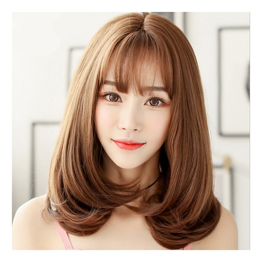 Extensão De Cabelo Feminina De Estilo Coreano Com Peruca De - Imagem 3