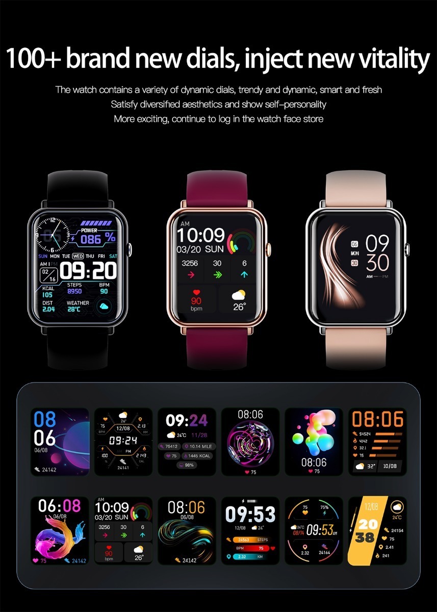 Para Huawei Xiaomi Ladies Bluetooth Sports Smart Watch Ip68 - Imagem 18