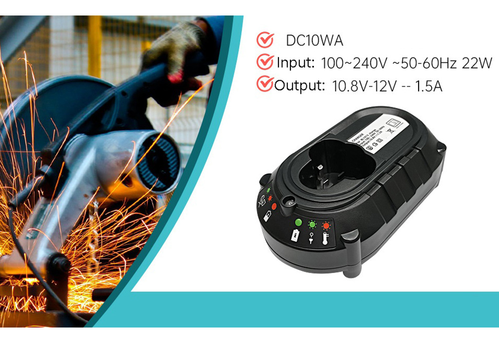 Dc10wa - Carregador De Bateria 10.8v/12v, Furadeira Elétrica - Imagem 10