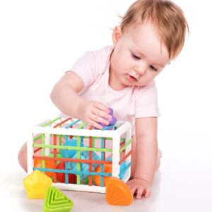Cubo Sensorial De Habilidades Motoras Montessori Toy Brinque