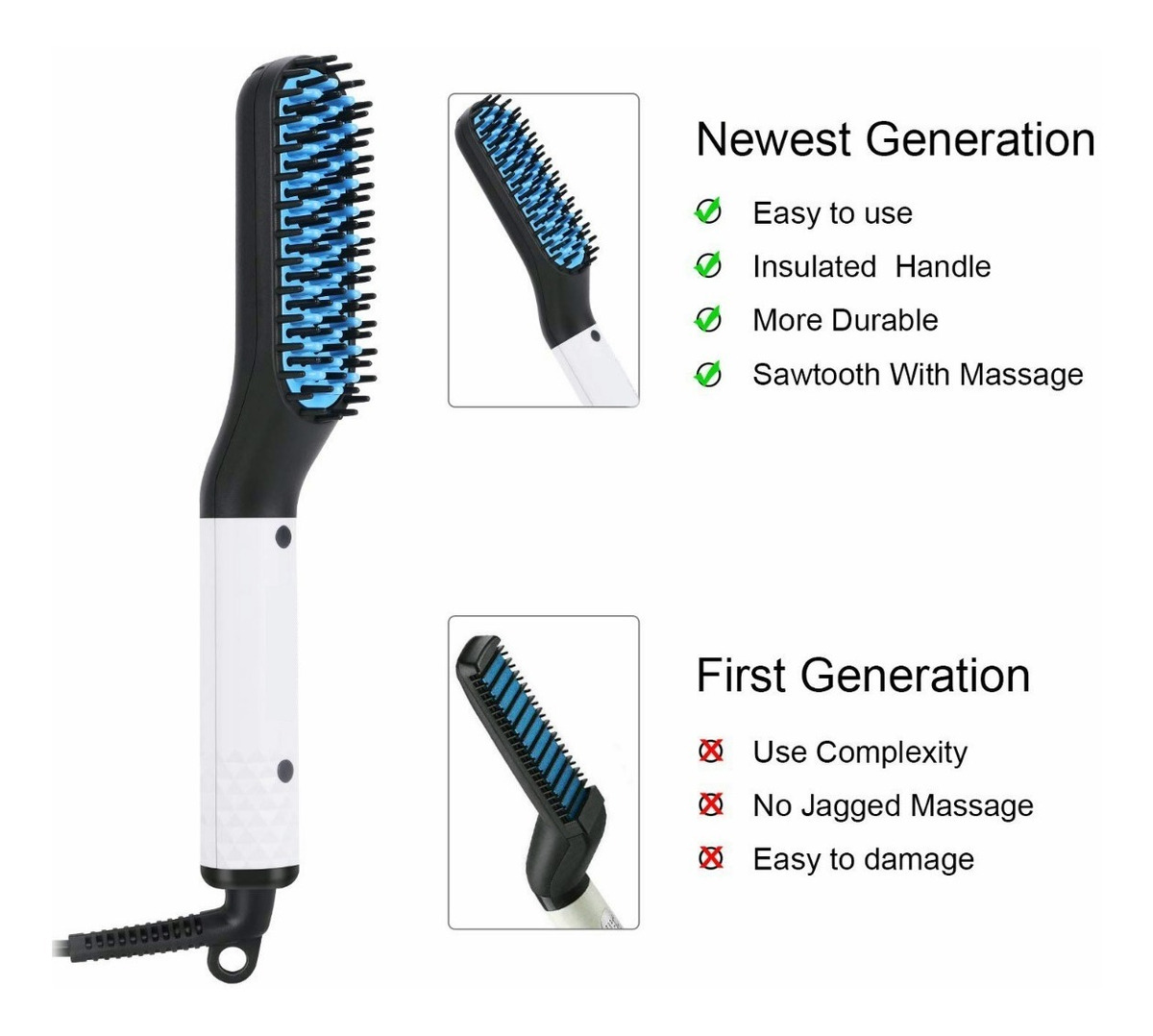 Escova De Alisamento De Cabelo Profissional - Imagem 21