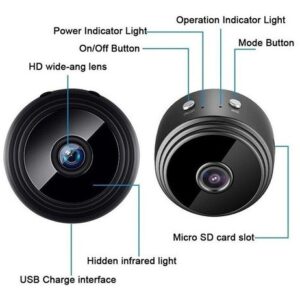 Mini Câmera Espiã Wifi Ip A9 Gravador Voz