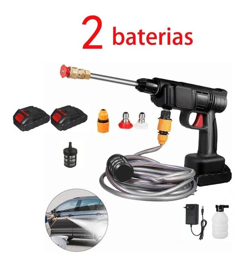 Lavadora De Alta Pressão Portátil Recarregável Para Carros