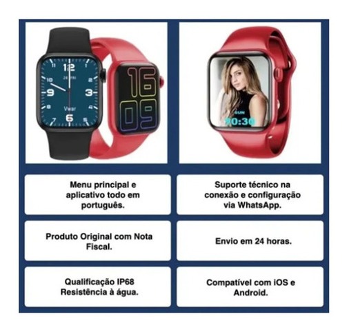 Pulseira Smartwatch Iwo Hw12 À Prova D'água + - Imagem 4