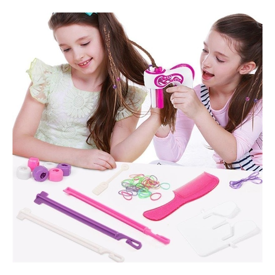 Cabelo Trançado Mágico Brinquedos Infantis Beleza Trança - Imagem 2