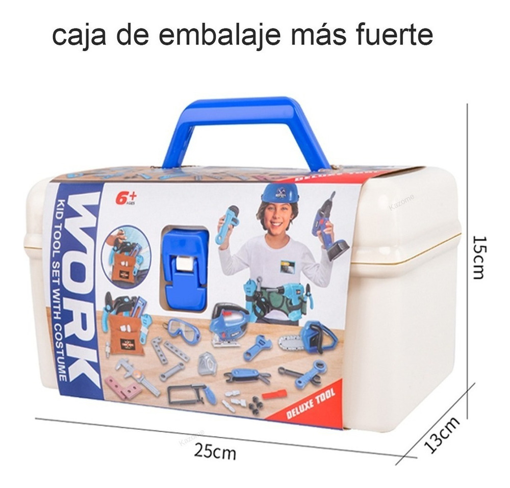 Caixa De Ferramentas De Brinquedo Acessórios De Broca Infant - Imagem 2