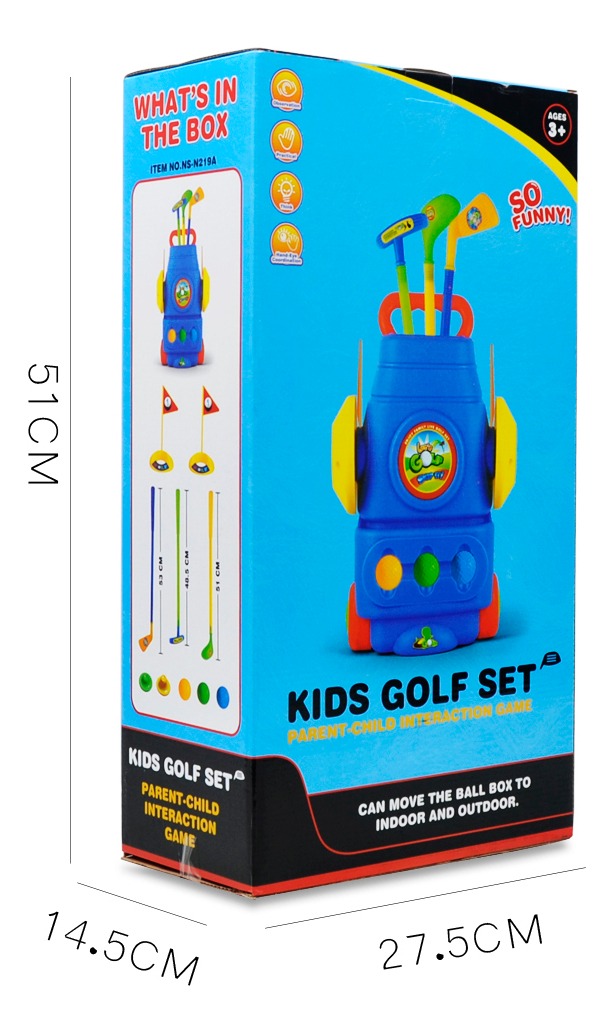 9pcs Plástico Mini-jogo De Golfe Conjunto Crianças Clube - Imagem 9