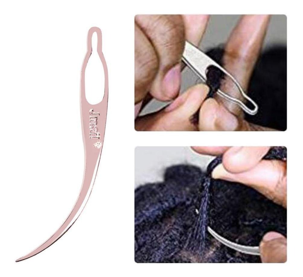 Ferramenta Para Fazer Perucas E Dreadlocks Com De Rosa Ouro - Imagem 3