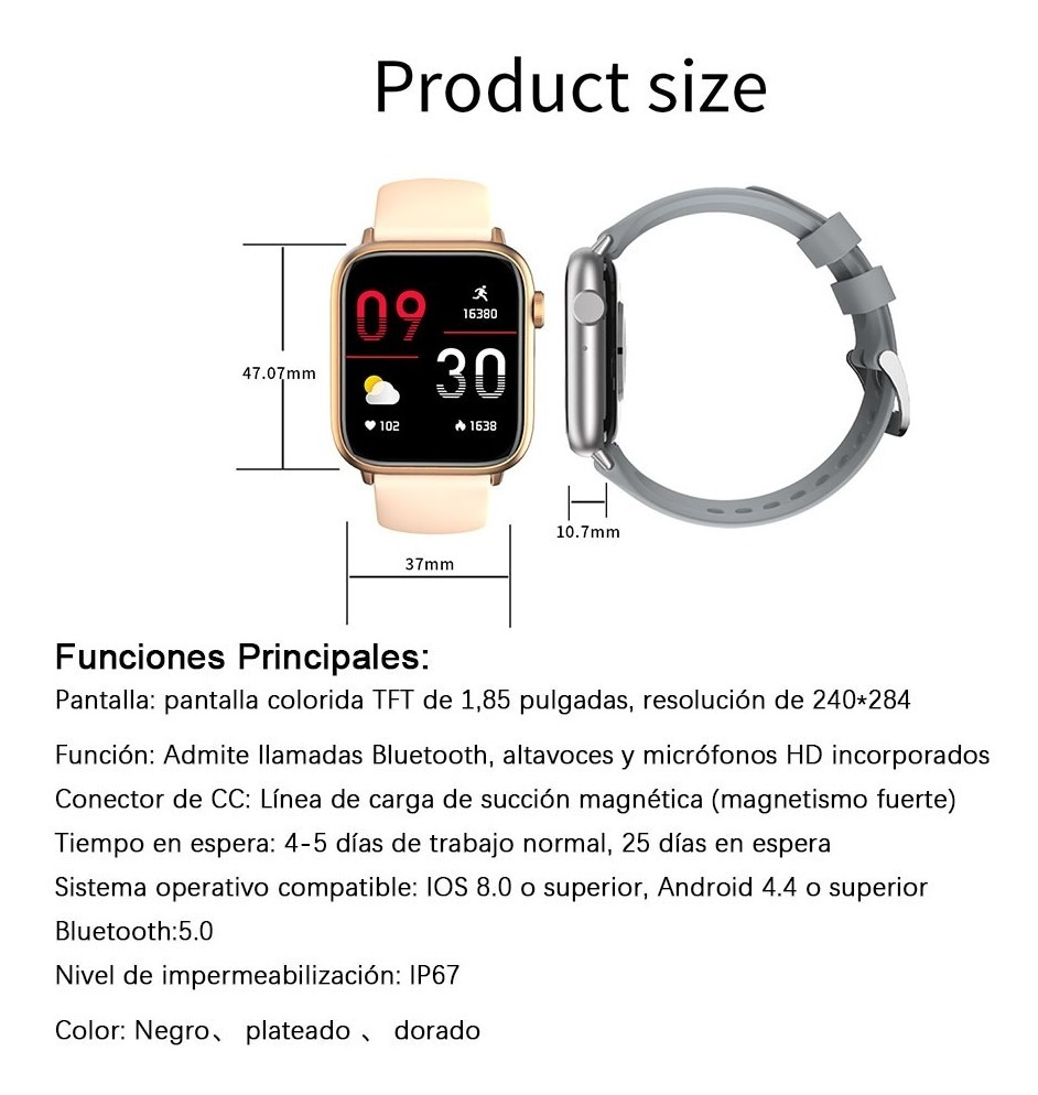1.83 Smartwatch Feminino, À Prova D'água, Telefone - Imagem 24