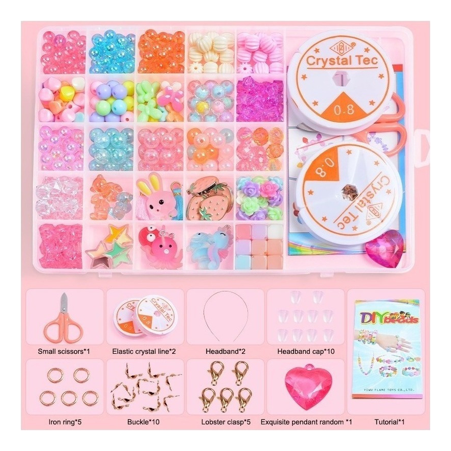 24 Grade Infantil Frisado Brinquedo Diy Artesanal Menina Art - Imagem 11