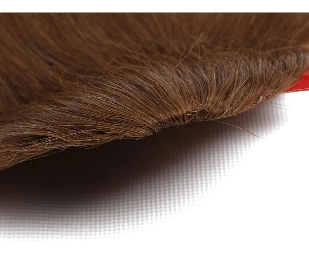 Aplique Tic Tac Franja 100% Cabelo Humano Virgem Liso 2unds - Imagem 27