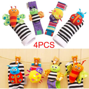 4pcs Bebê Wearable Mão Braço Tornozelo Pulseira Localizadore