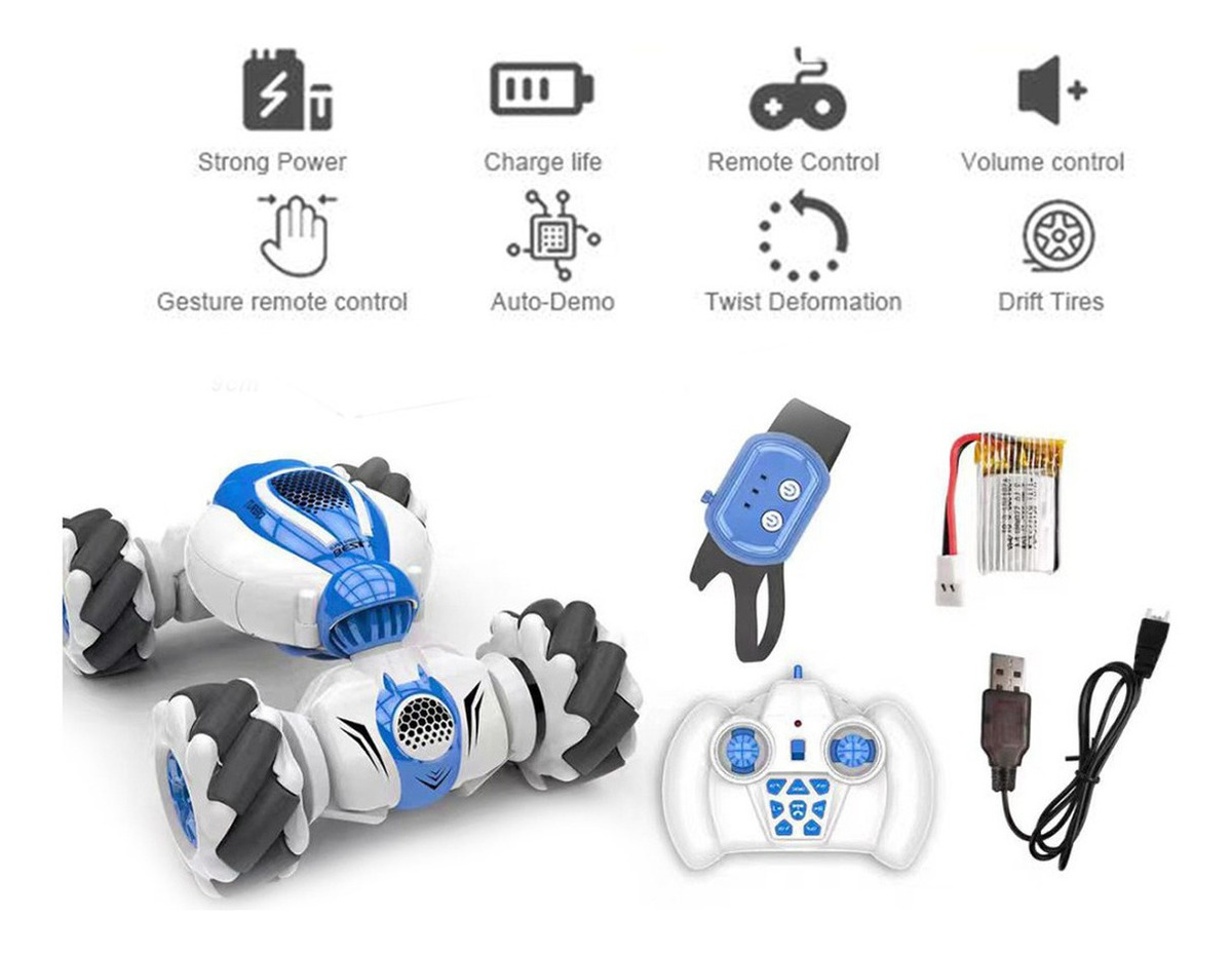 S-012 Rc Stunt Car Relógio De Gestos Com Controle Remoto