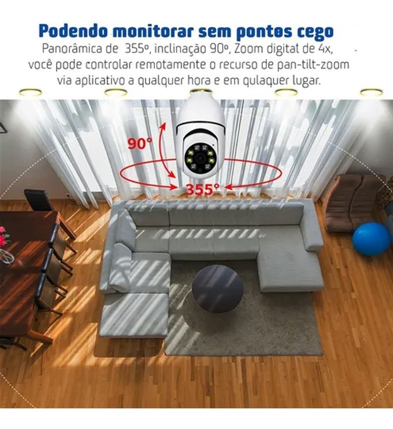 Segurança Camera Wifi Externa Camera Espia Hd 1080p - Imagem 4