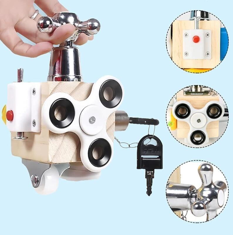 Cubo Sensorial Montessori/brinquedo Fidget - Imagem 2