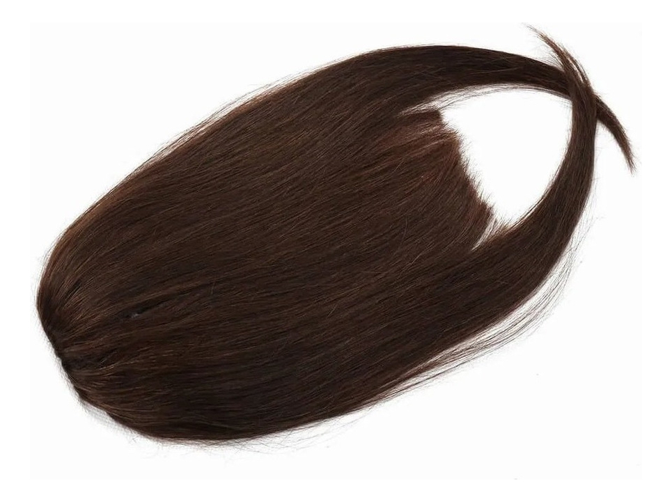 Aplique Tic Tac Franja 100% Cabelo Humano Virgem Liso 2unds - Imagem 10